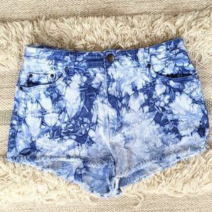 BDG High Rise Cheeky Tye Dye Shorts